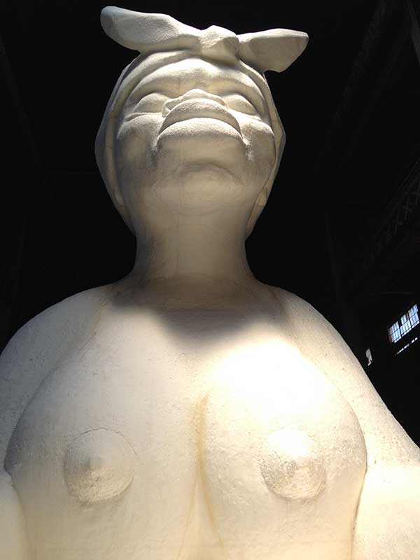 Kara Walker's sugar sculpture at the Domino Sugar Factory