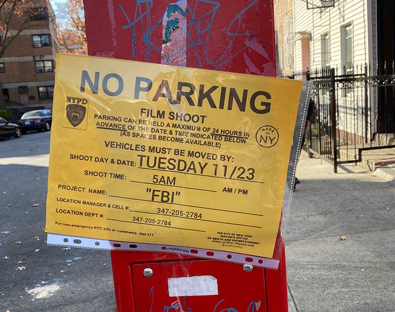 Dick Wolf FBI film shoot