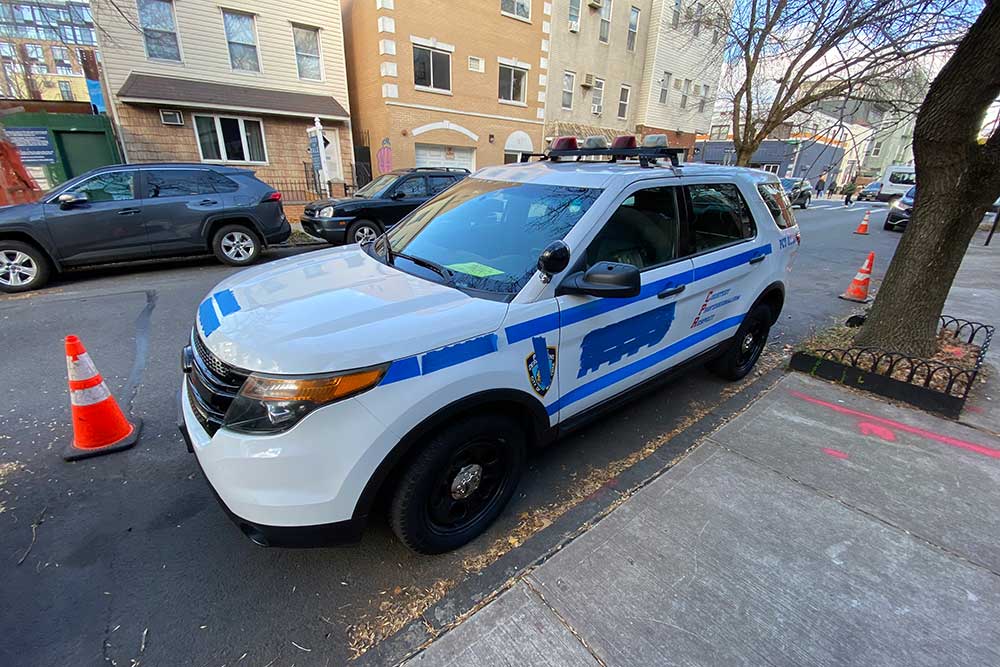 Law and Order prop cars come with parking placards begging to avoid tickets