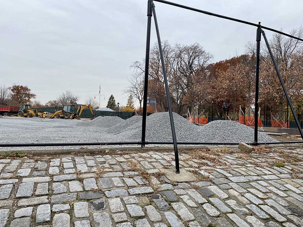 Maria Hernandez park is being renovated to have astro turf