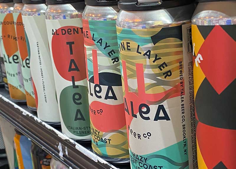 talea cans in the store