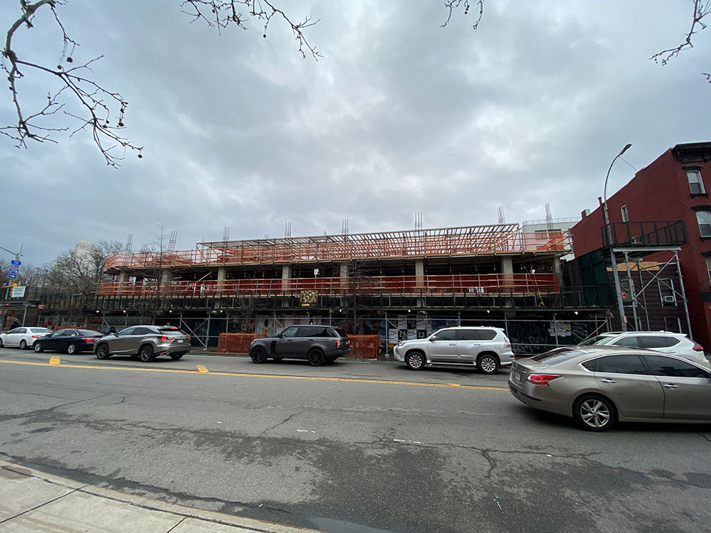 416 Metropolitan Acvenue at Marcy Avenue is under construction. It was previously a bank