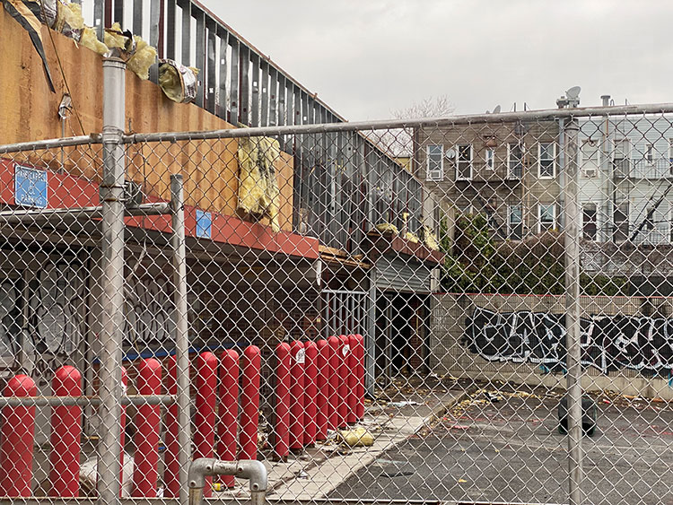 The Grand street Key Foods is currently being demolished in anticipation of a new development