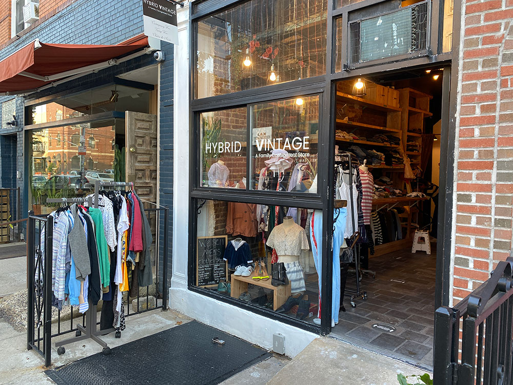 hybrid vintage on Graham Avenue has clothing for the whole family