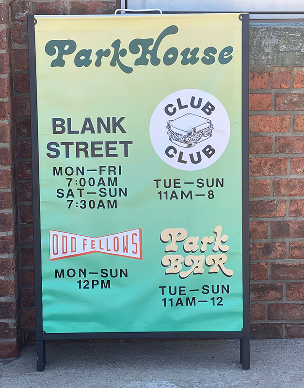 Park house has several different businesses.