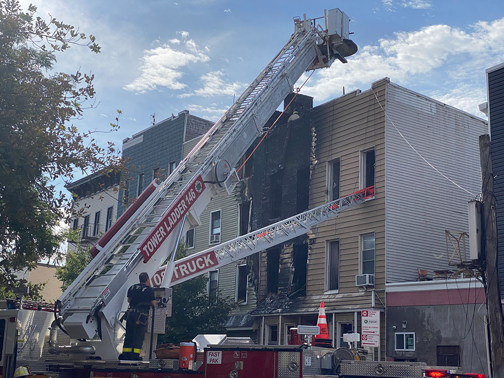 Fire at 236 Montrose Ave