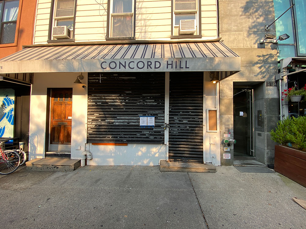 Concord Hill on Graham Ave in East Williamsburg looks like its finished as new liquor license requests have gone up