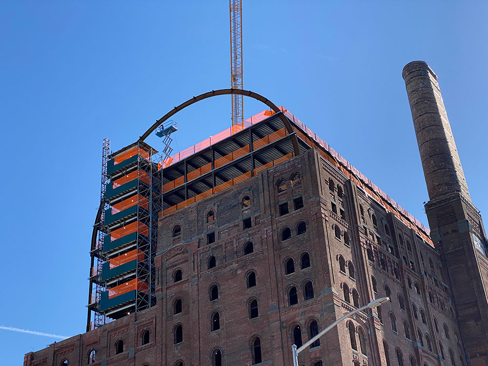 Construction Continues on the Domino site redevelopment