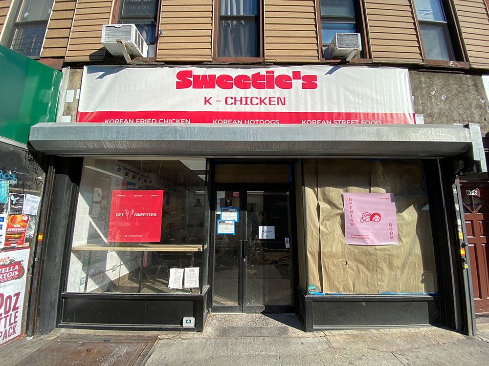 Sweetie's K Chicken in Greenpoint sells korean hot dogs, wings, and fried chicken