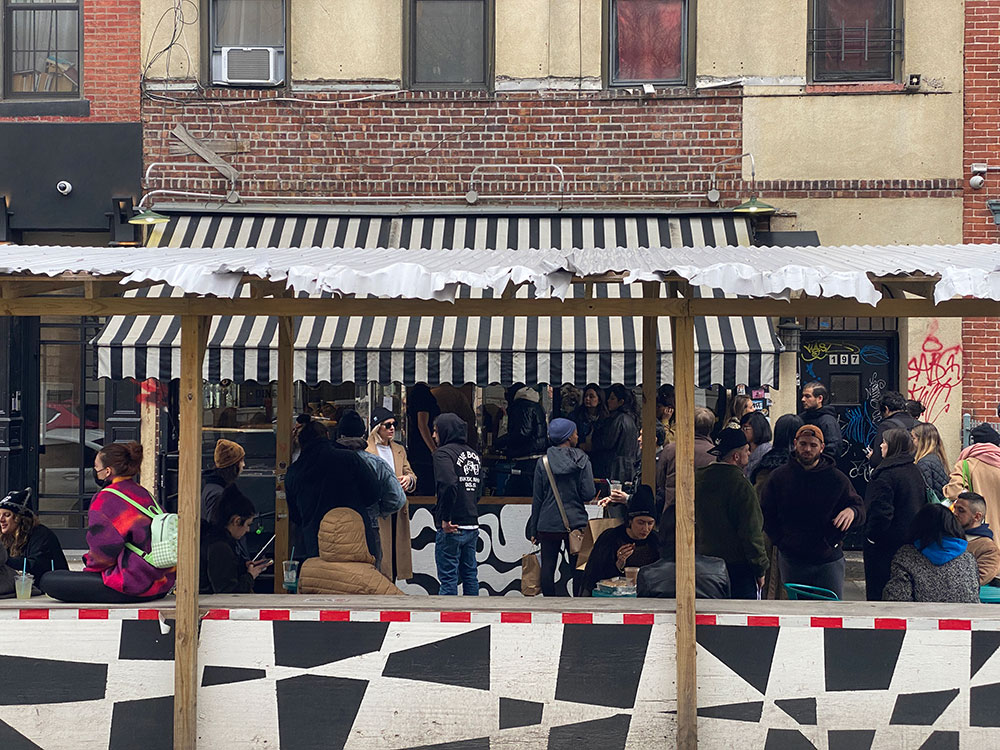 Champs Diner had large crowds on the last day of service