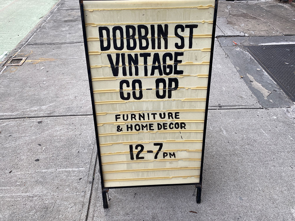 Dobbin Street Sign on grand street