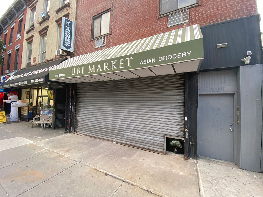 ubi market on grand street in Brooklyn