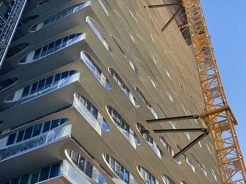 280 Kent rising at the Domino development in Williamsburg Brooklyn