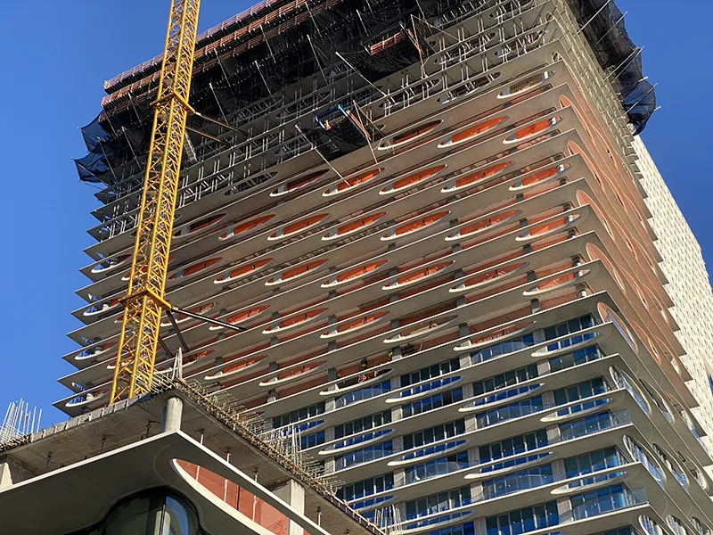 280 Kent rising at the Domino development in Williamsburg Brooklyn