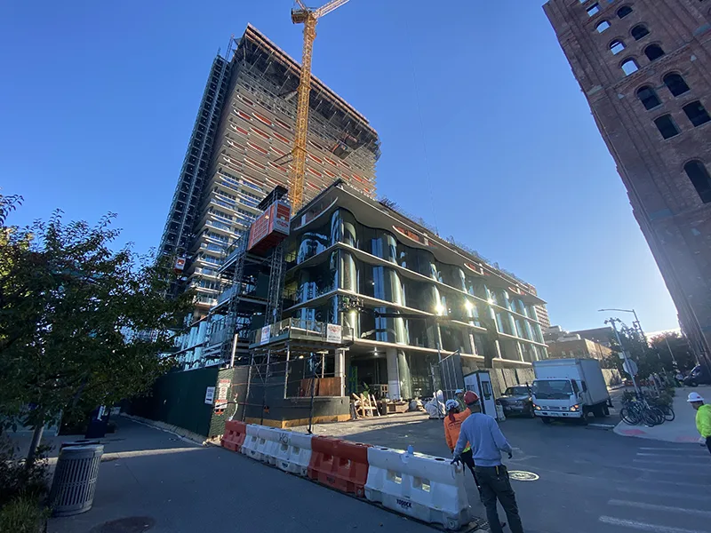 280 Kent rising at the Domino development in Williamsburg Brooklyn
