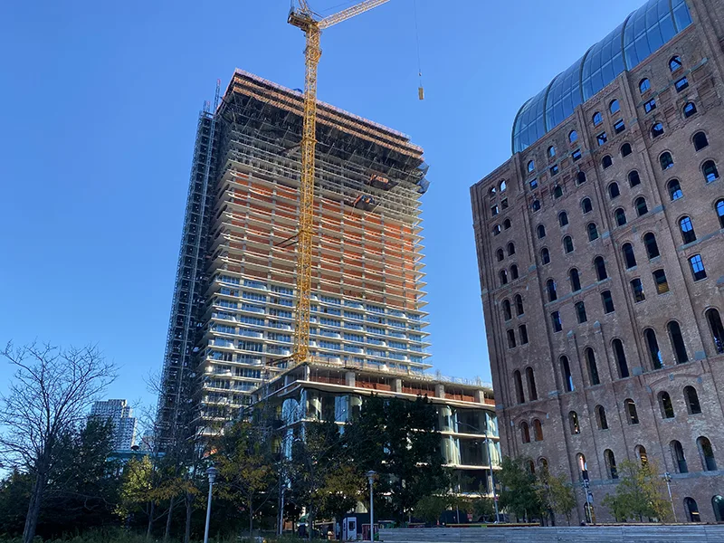 280 Kent rising at the Domino development in Williamsburg Brooklyn